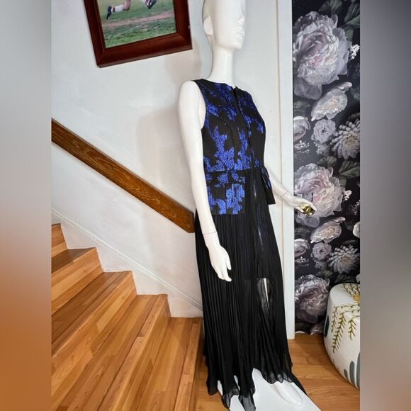 Anthropologie Bhanuni by Jyoti Sleeveless Jacquard Twofer Midi Dress/ size S - Picture 7 of 9